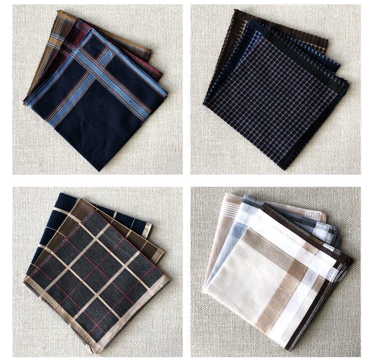 29cm 100% Cotton Handkerchief for Men and Women - Sweat-Wiping Square Towel and Wipes for Adults and Kids