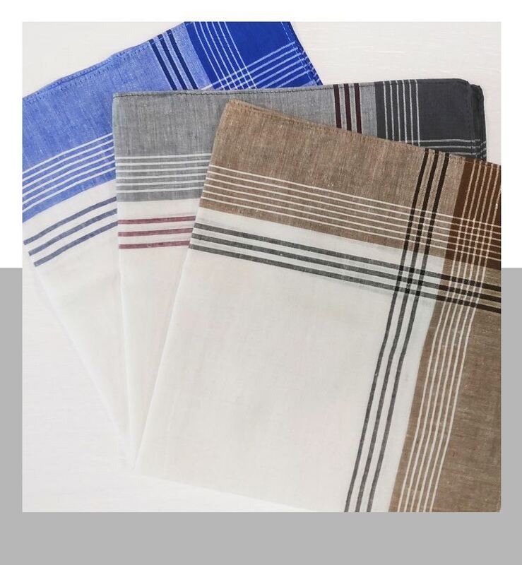 40cm Pure Cotton Vintage Style Handkerchief and Square Towel for Soft and Absorbent Wipes