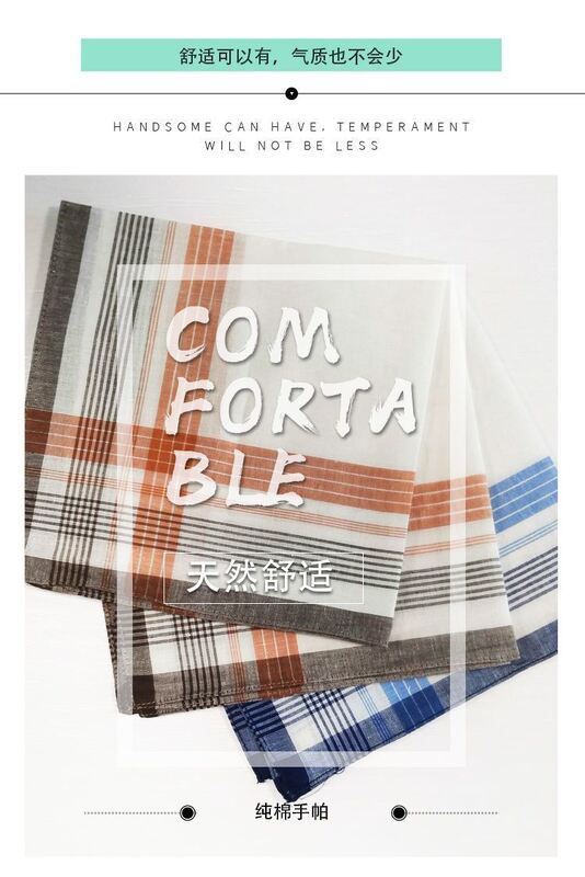 40cm Pure Cotton Vintage Style Handkerchief and Square Towel for Soft and Absorbent Wipes