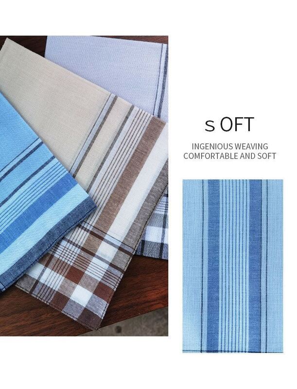 38cm 100% Pure Cotton Handkerchief for Sweat-Wiping - Soft and Absorbent Square Towel