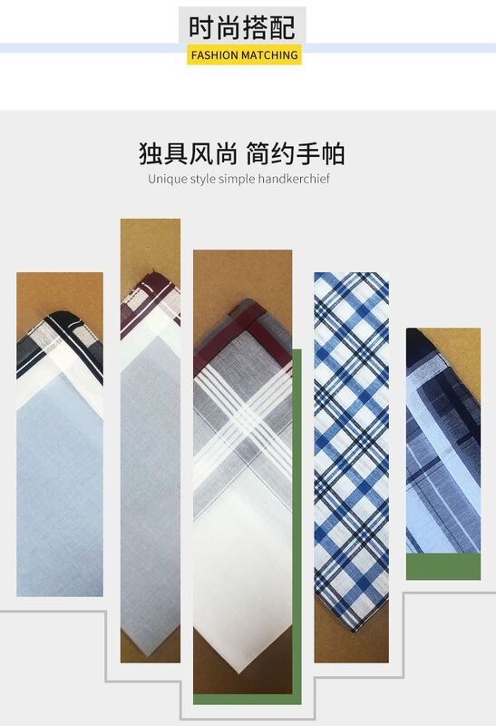 40CM Pure Cotton Light-Colored Handkerchief and Square Towel for Sweat Wiping
